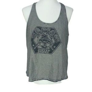 District Made Black White Stripe Hell's Canyon Honeys‎ Roller Derby Tank